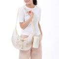 Japan Disney Shoulder Bag with Bottle Cover - Minnie : Face - 1