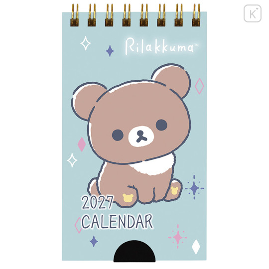 [Pre-order] Japan San-X Pocket Mini Desk Calendar - Chairoikoguma : 2027 - 1