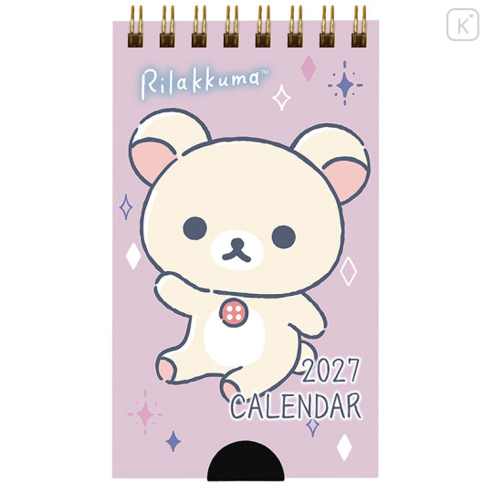 [Pre-order] Japan San-X Pocket Mini Desk Calendar - Korilakkuma : 2027 - 1