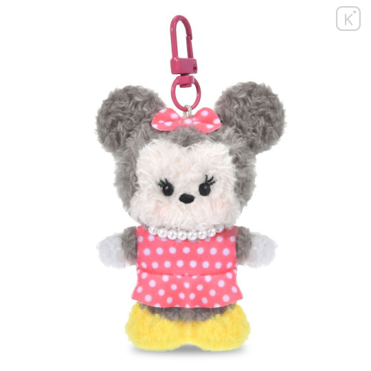 Japan Disney Store Minimini Flat Plush Keychain - Minnie - 1