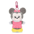 Japan Disney Store Minimini Flat Plush Keychain - Minnie - 1