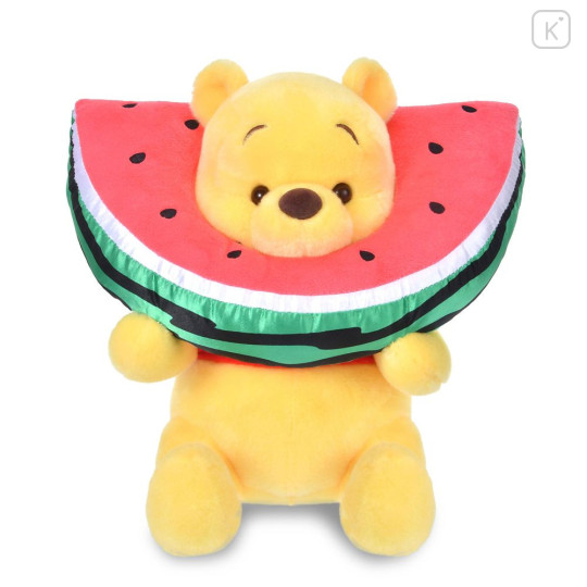 Japan Disney Store Plush Toy - Pooh : Loves Watermelon - 1