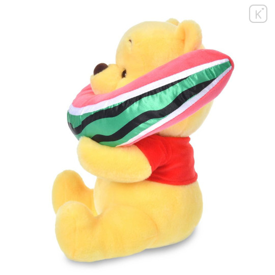 Japan Disney Store Plush Toy - Pooh : Loves Watermelon - 3