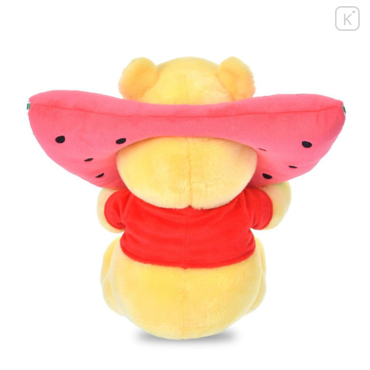 Japan Disney Store Plush Toy - Pooh : Loves Watermelon - 4