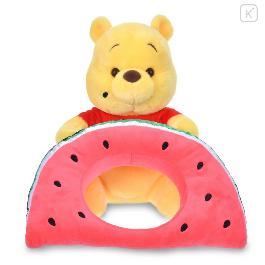 Japan Disney Store Plush Toy - Pooh : Loves Watermelon - 5