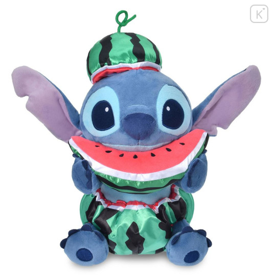 Japan Disney Store Plush Toy - Stitch : Loves Watermelon - 1