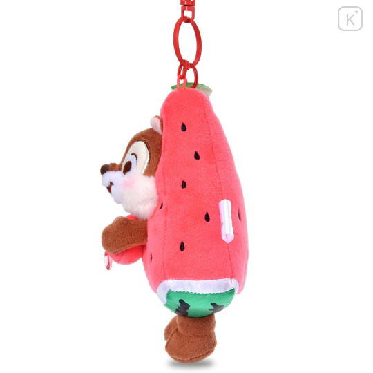 Japan Disney Store Plush Keychain - Chip : Loves Watermelon - 3