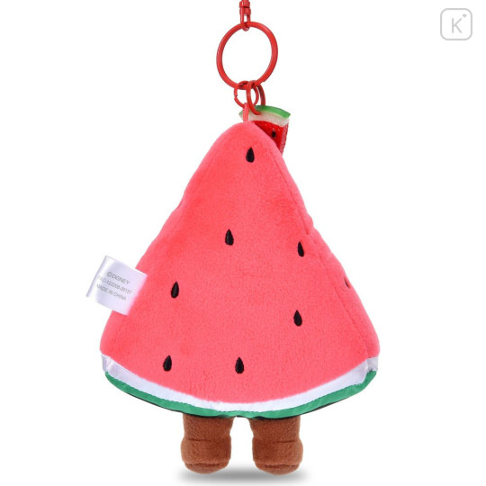 Japan Disney Store Plush Keychain - Chip : Loves Watermelon - 4