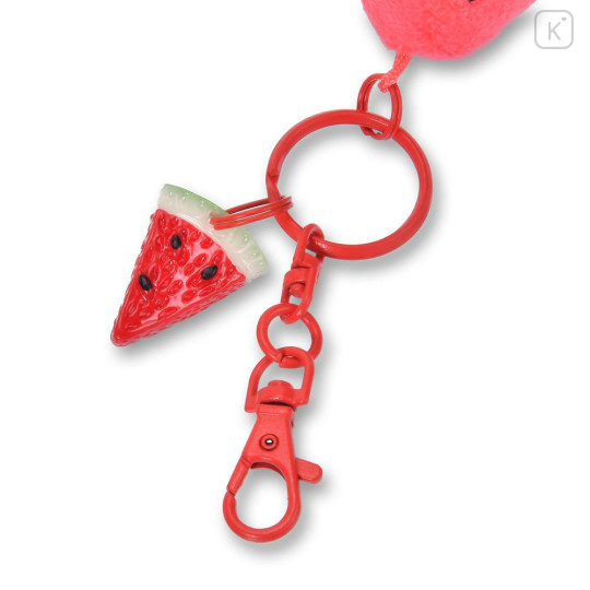 Japan Disney Store Plush Keychain - Chip : Loves Watermelon - 5