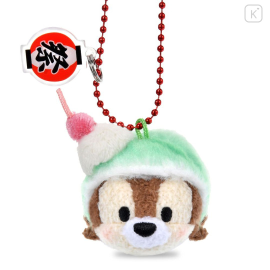 Japan Disney Store Tsum Tsum Plush Keychain - Chip : Japanese Matsuri Food - 2