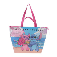 Japan Disney Store Shopping Bag (L) - Angel & Stitch