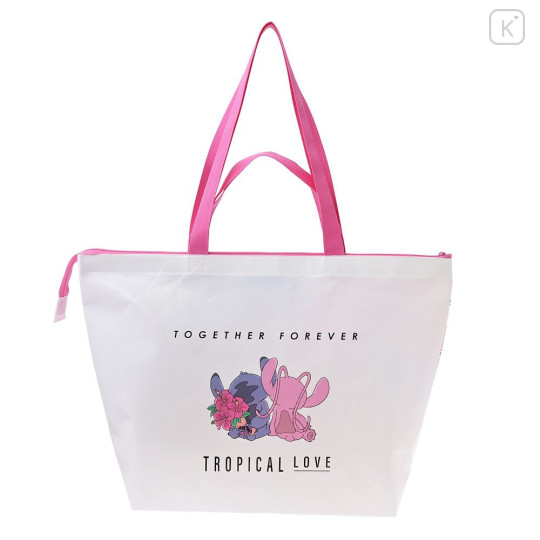 Japan Disney Store Shopping Bag (L) - Angel & Stitch - 2