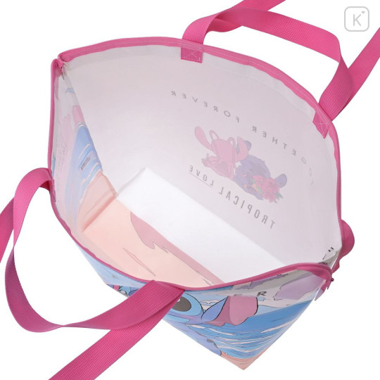 Japan Disney Store Shopping Bag (L) - Angel & Stitch - 3