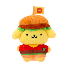 Japan Sanrio Original Plush Toy - Pompompurin : Super Cute Adventures Chima Pote Collection Hamburger Shop