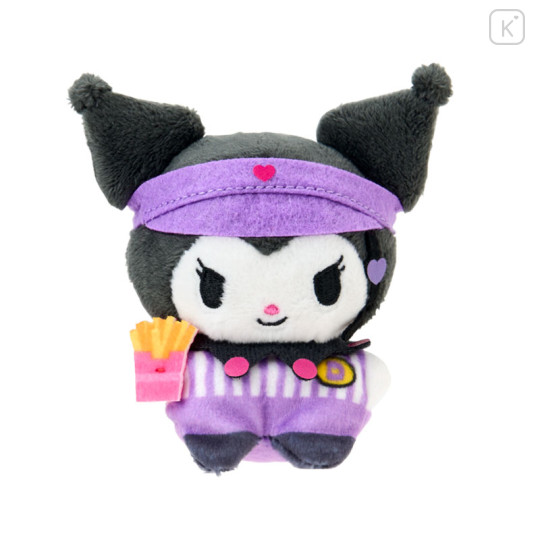 Japan Sanrio Original Plush Toy - Kuromi : Super Cute Adventures Chima Pote Collection Hamburger Shop - 1