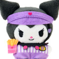 Japan Sanrio Original Plush Toy - Kuromi : Super Cute Adventures Chima Pote Collection Hamburger Shop - 3