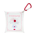 Japan Sanrio Original Clear Accessory Case with Carabiner - Hello Kitty - 2