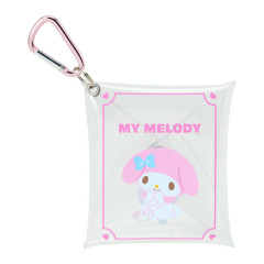 Japan Sanrio Original Clear Accessory Case with Carabiner - My Melody