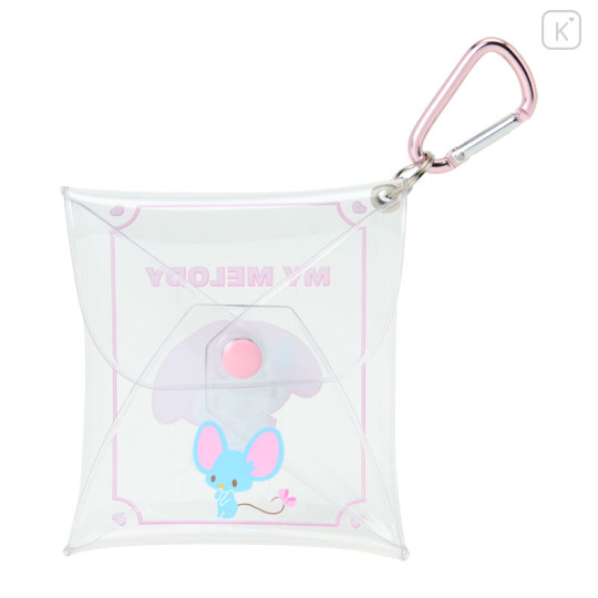 Japan Sanrio Original Clear Accessory Case with Carabiner - My Melody - 2