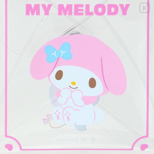 Japan Sanrio Original Clear Accessory Case with Carabiner - My Melody - 4