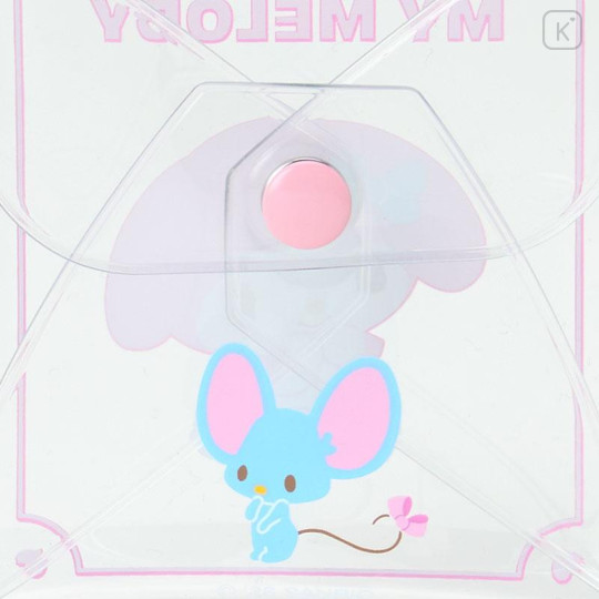 Japan Sanrio Original Clear Accessory Case with Carabiner - My Melody - 5