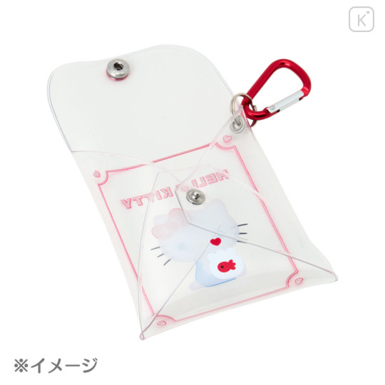 Japan Sanrio Original Clear Accessory Case with Carabiner - Cinnamoroll - 3