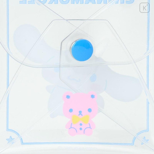 Japan Sanrio Original Clear Accessory Case with Carabiner - Cinnamoroll - 5