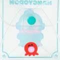 Japan Sanrio Original Clear Accessory Case with Carabiner - Hangyodon - 5