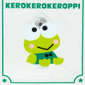 Japan Sanrio Original Clear Accessory Case with Carabiner - Keroppi - 4