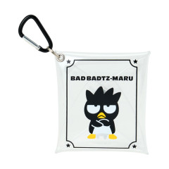 Japan Sanrio Original Clear Accessory Case with Carabiner - Badtz-maru
