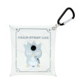 Japan Sanrio Original Clear Accessory Case with Carabiner - Badtz-maru - 2