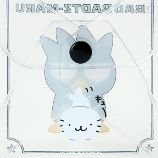 Japan Sanrio Original Clear Accessory Case with Carabiner - Badtz-maru - 5