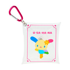 Japan Sanrio Original Clear Accessory Case with Carabiner - Usahana