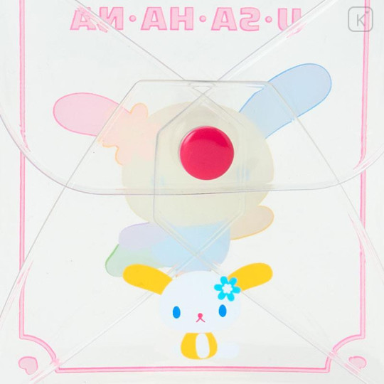 Japan Sanrio Original Clear Accessory Case with Carabiner - Usahana - 5
