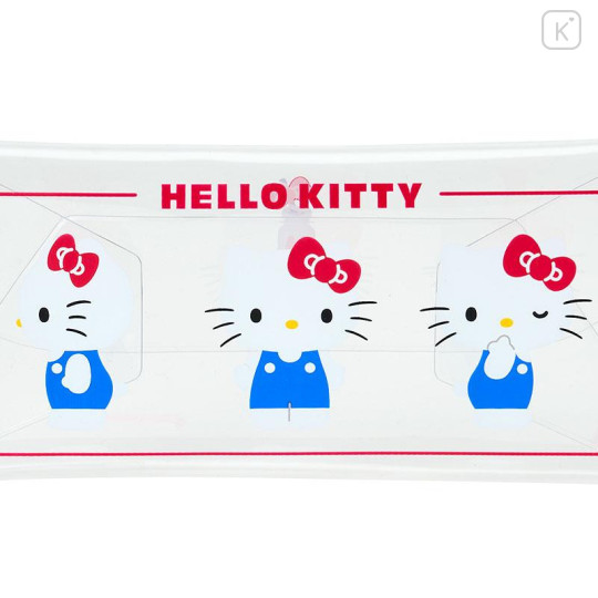 Japan Sanrio Original Long Clear Accessory Case with Carabiner - Hello Kitty - 4