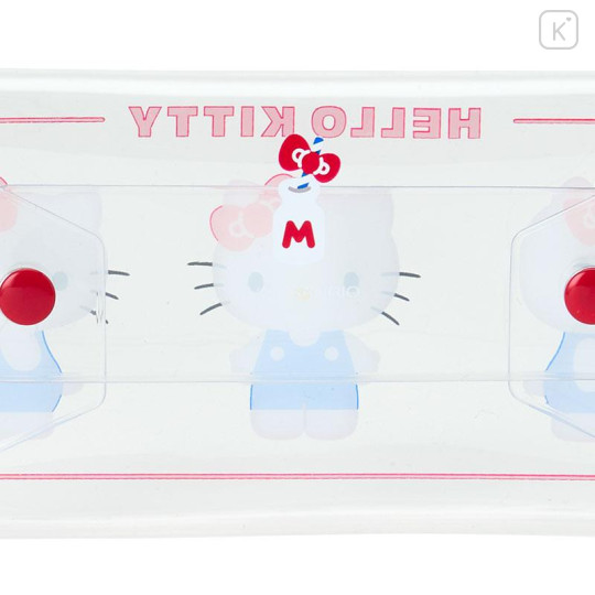 Japan Sanrio Original Long Clear Accessory Case with Carabiner - Hello Kitty - 5