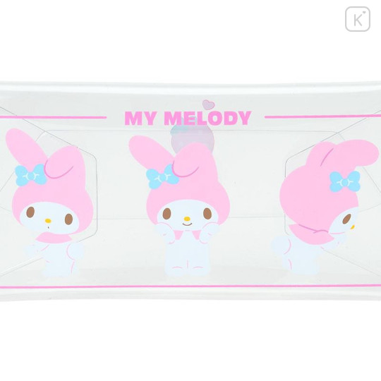 Japan Sanrio Original Long Clear Accessory Case with Carabiner - My Melody - 4