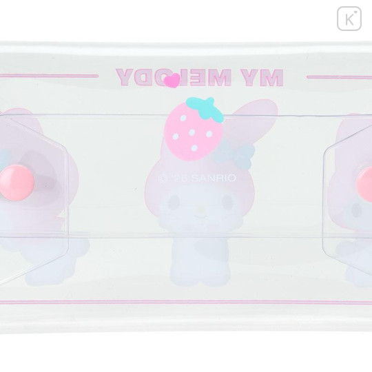 Japan Sanrio Original Long Clear Accessory Case with Carabiner - My Melody - 5