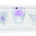 Japan Sanrio Original Long Clear Accessory Case with Carabiner - Kuromi - 5