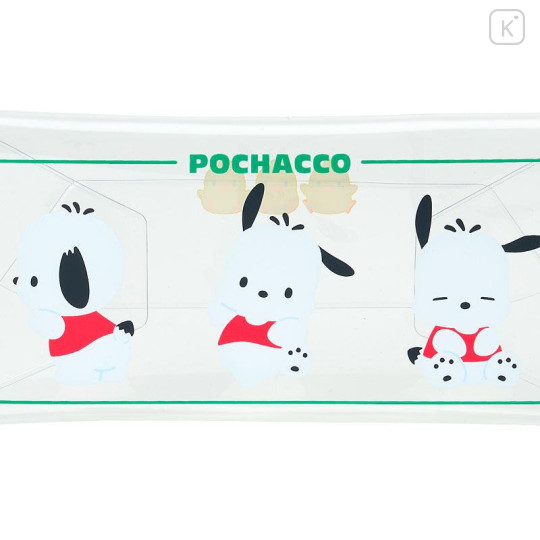 Japan Sanrio Original Long Clear Accessory Case with Carabiner - Pochacco - 4