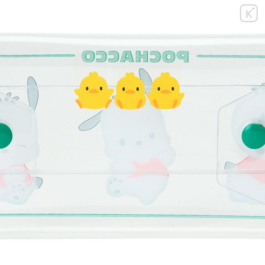 Japan Sanrio Original Long Clear Accessory Case with Carabiner - Pochacco - 5