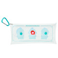 Japan Sanrio Original Long Clear Accessory Case with Carabiner - Hangyodon - 2
