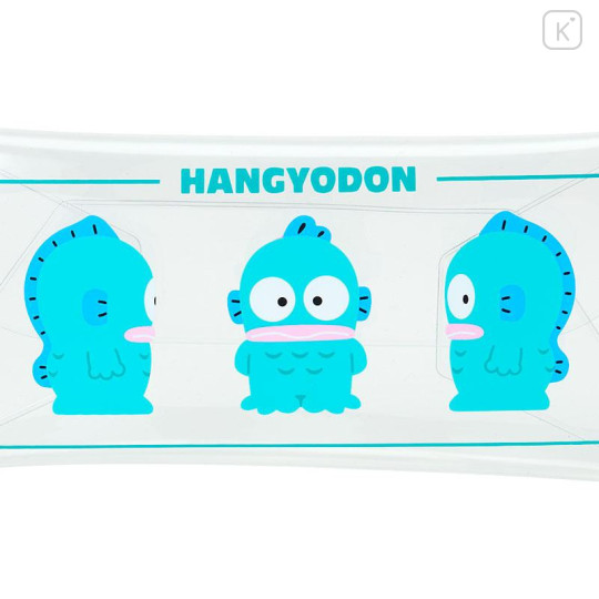 Japan Sanrio Original Long Clear Accessory Case with Carabiner - Hangyodon - 4