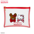 Japan Sanrio × The Bear's School Flat Mesh Pouch - Hello Kitty - 1