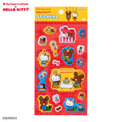 Japan Sanrio × The Bear's School Puffy Sticker - Hello Kitty : Red