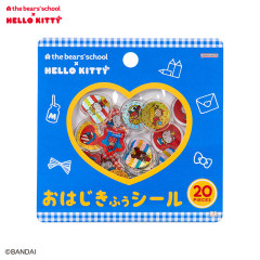 Japan Sanrio × The Bear's School Marble-Style Stickers - Hello Kitty : Blue