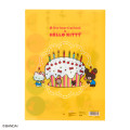 Japan Sanrio × The Bear's School 5 Pockets A4 Clear File - Hello Kitty : Yellow - 2