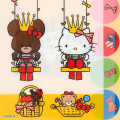 Japan Sanrio × The Bear's School 5 Pockets A4 Clear File - Hello Kitty : Yellow - 3