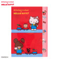 Japan Sanrio × The Bear's School 5 Pockets A4 Clear File - Hello Kitty : Red - 1