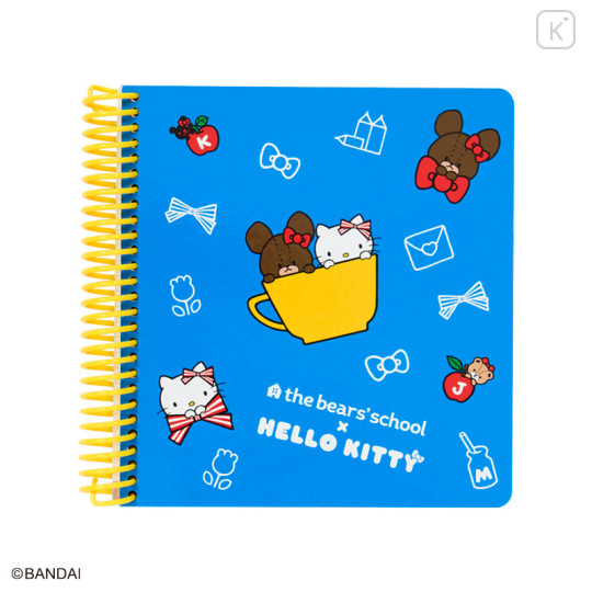 Japan Sanrio × The Bear's School Square Ring Notebook - Hello Kitty : Blue - 1